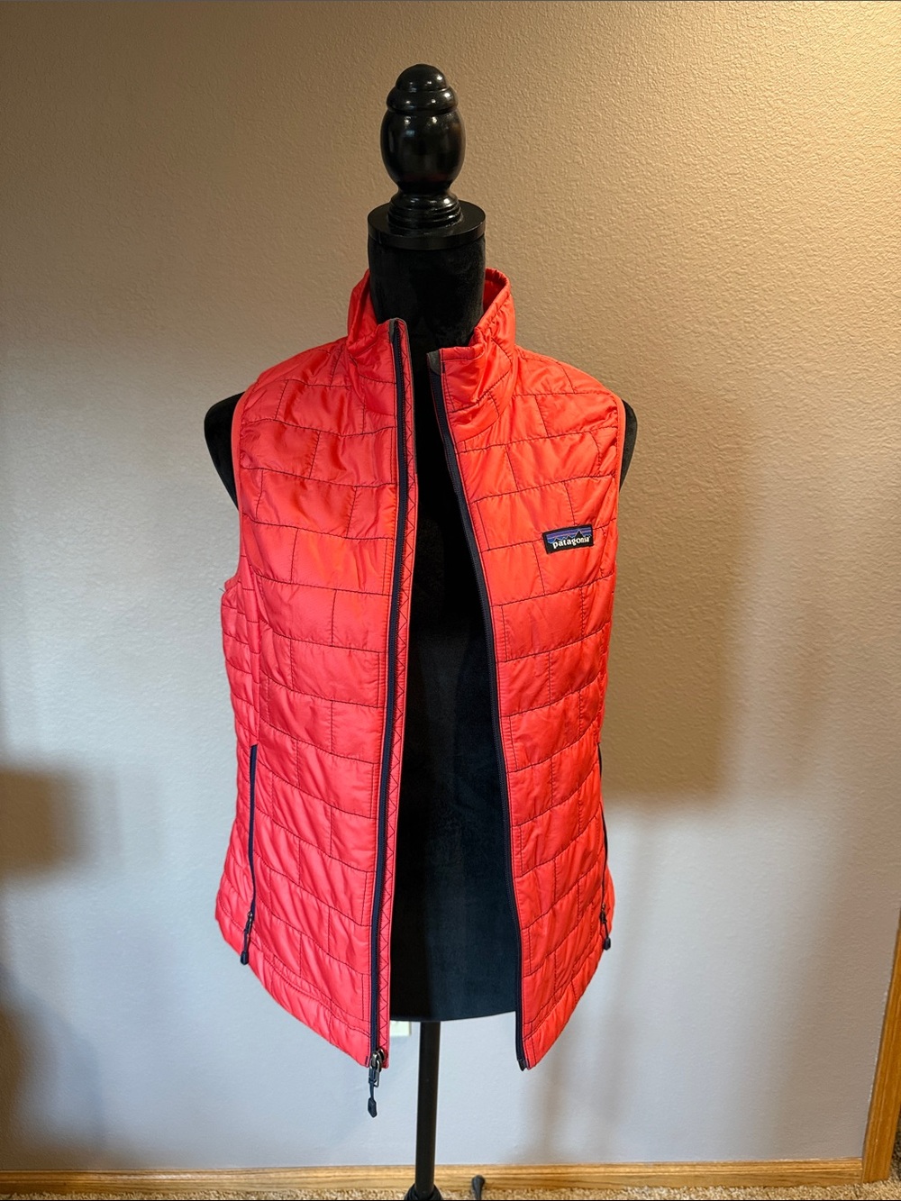 Patagonia Women's Coral Red Quilted Vest